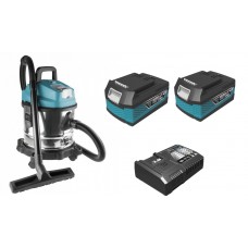 DED7175 Set Dedra Aspirator umed-uscat cu 2 acumulatori Li-Ion 18V 4.0Ah incarcator rapid 125W